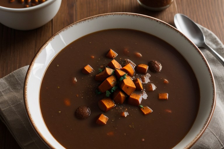 Slow-Cooker Sweet Potato Chocolate Mole Soup