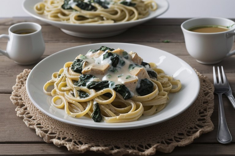 Creamy Spinach Artichoke Pasta