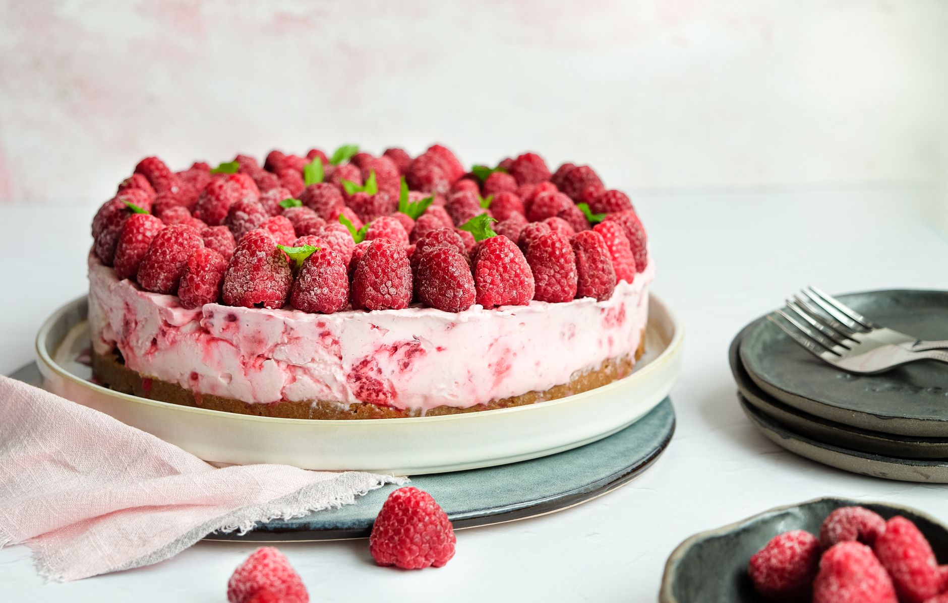 Raspberry Coconut Cake