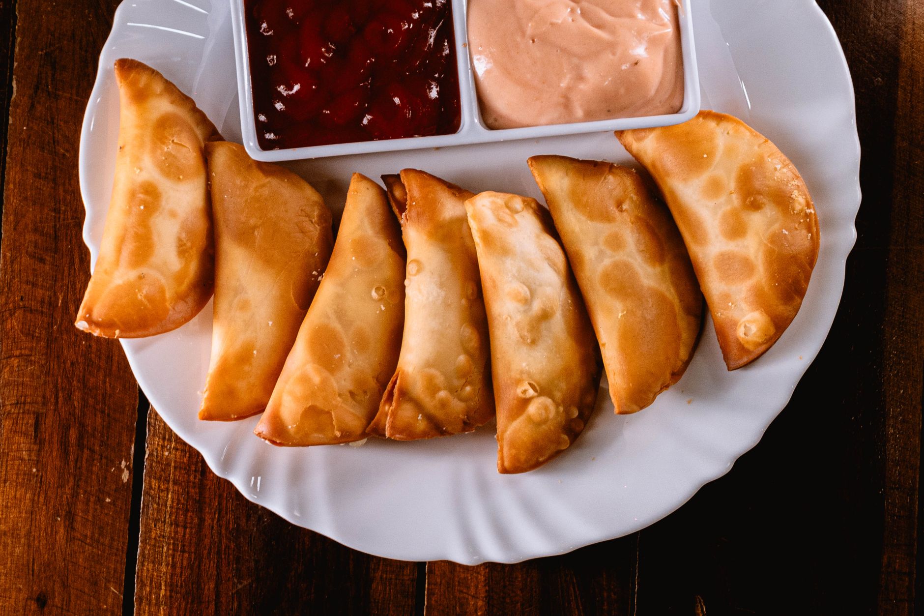 Baked Pot Stickers with Dipping Sauce
