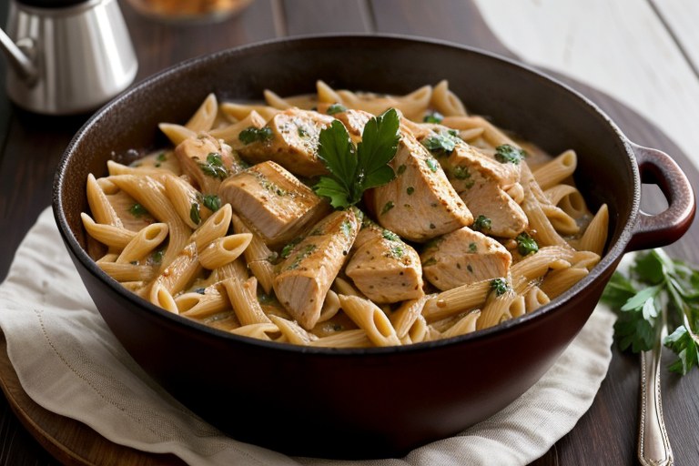 One Pot Creamy Cajun Chicken Pasta