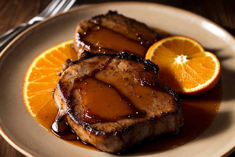 Orange Molasses Pork Chops
