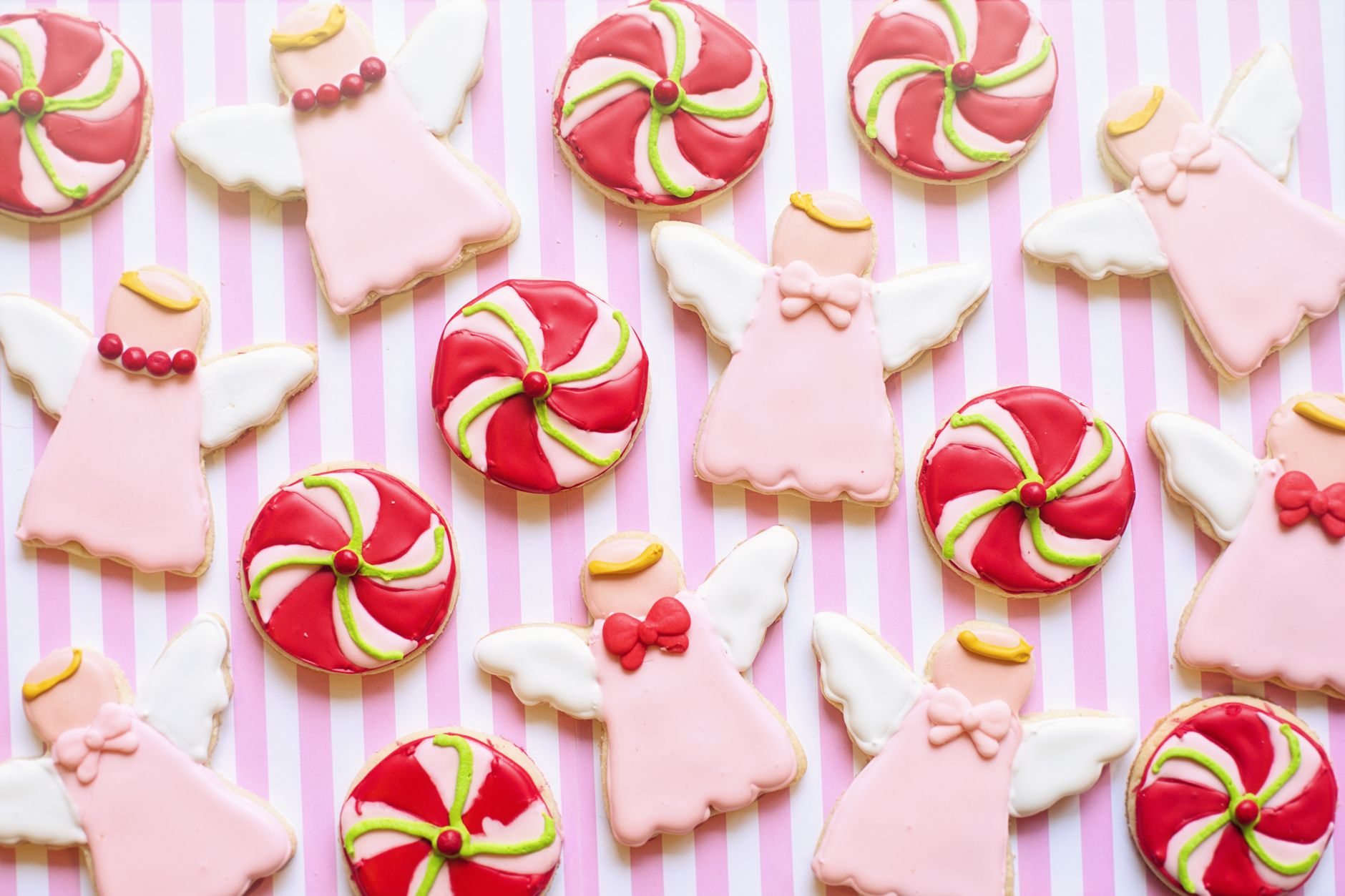 Peppermint Pinwheel Cookies