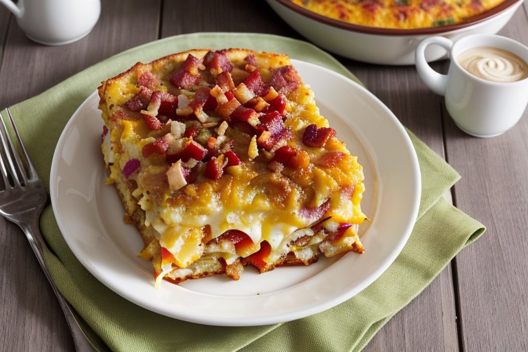 Cheesy Cauliflower Breakfast Casserole