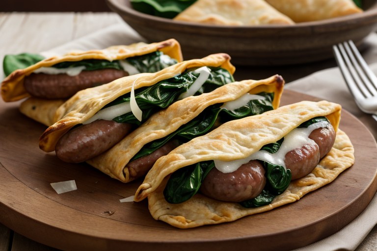 Sausage Spinach Turnovers