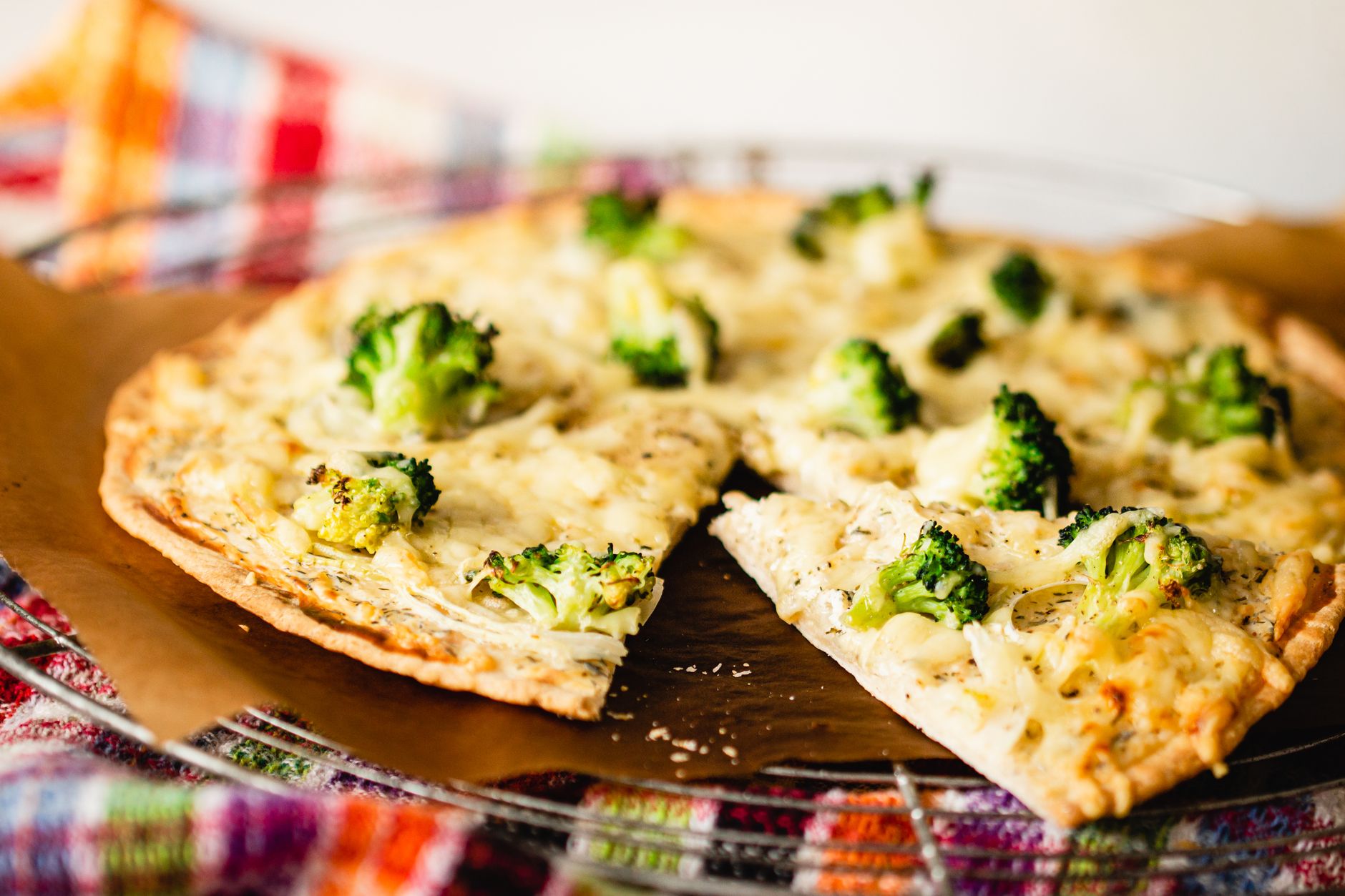 Broccoli Cheddar Pizza