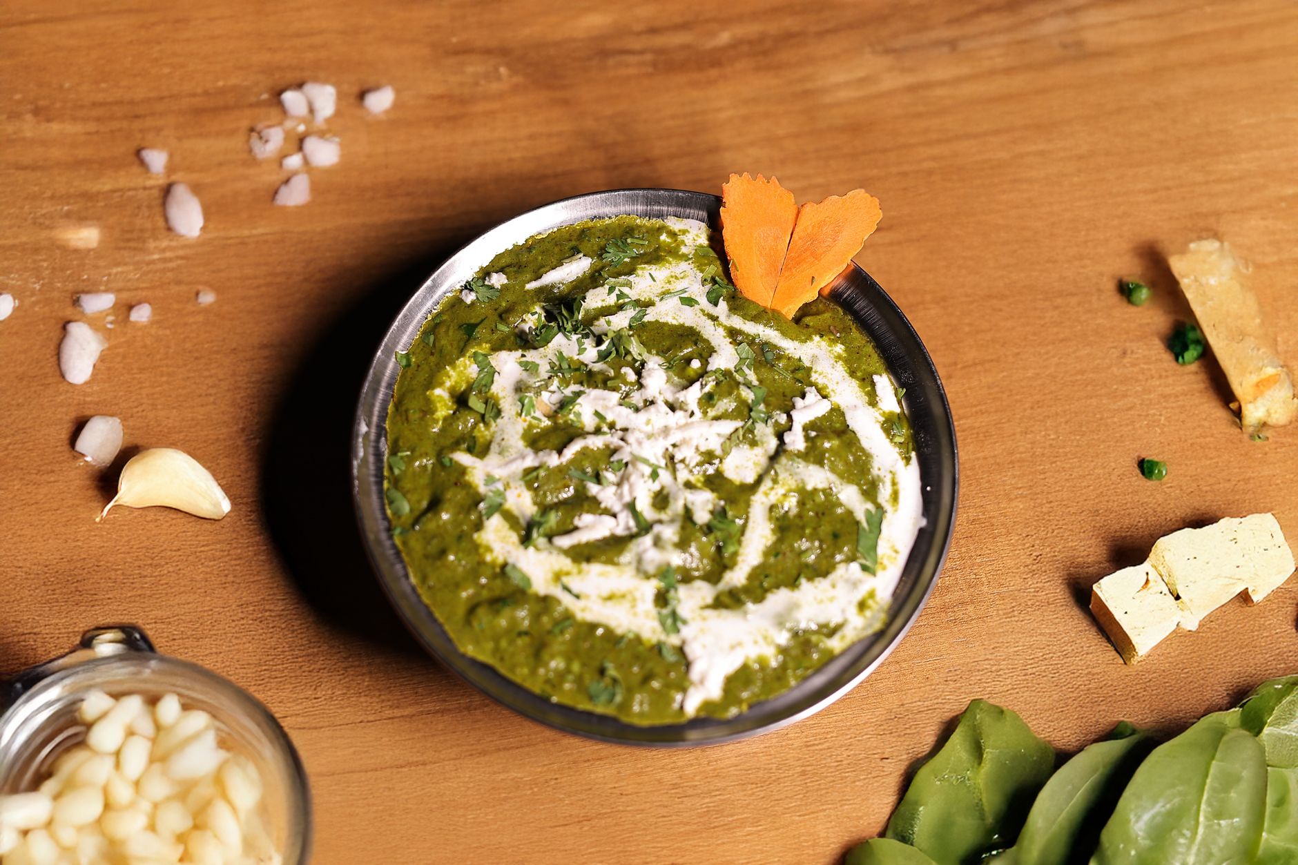 Indian Style Creamed Spinach