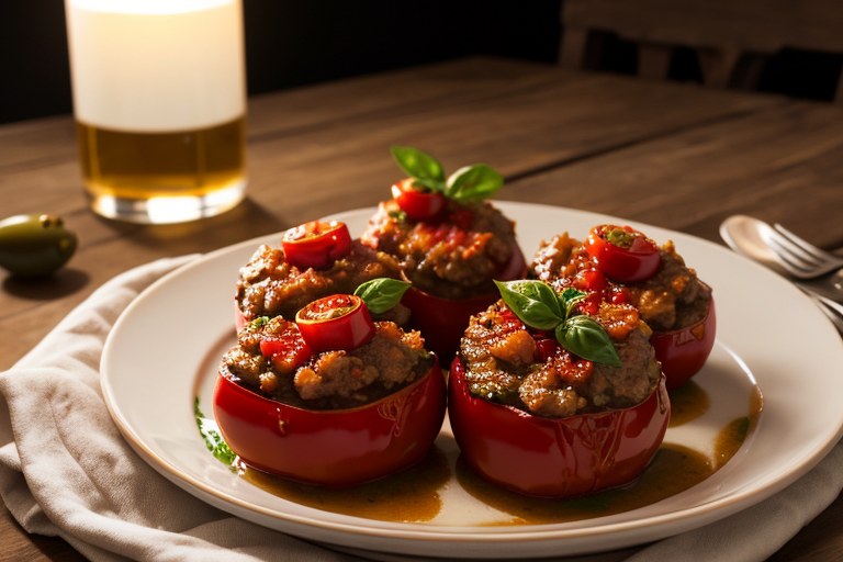 Stuffed Lamb Tomatoes