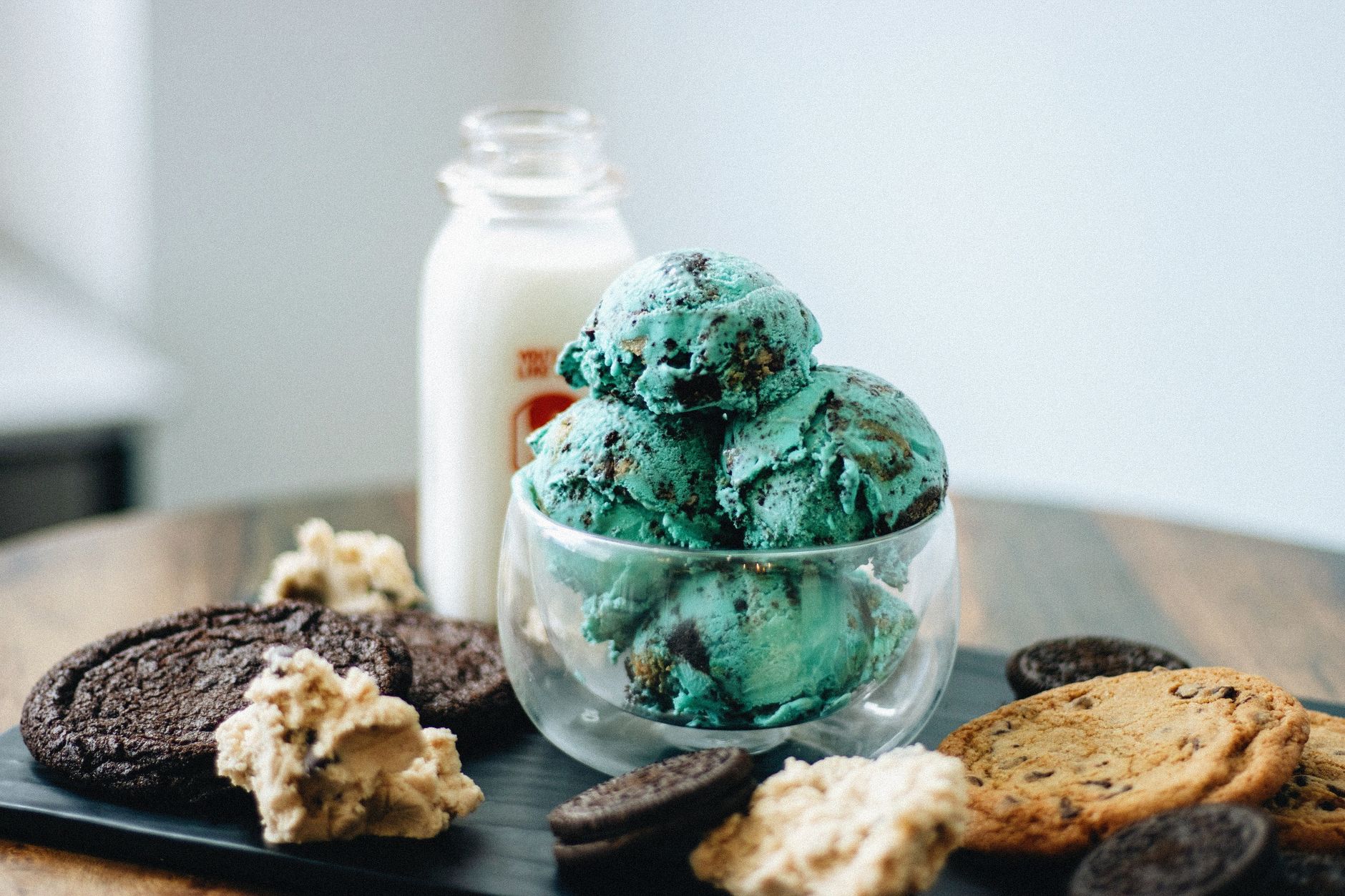 No-Churn Mint Chocolate Chip Ice Cream