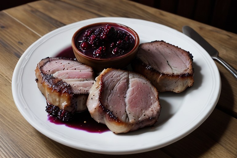 Blackberry Sage Pork Chops