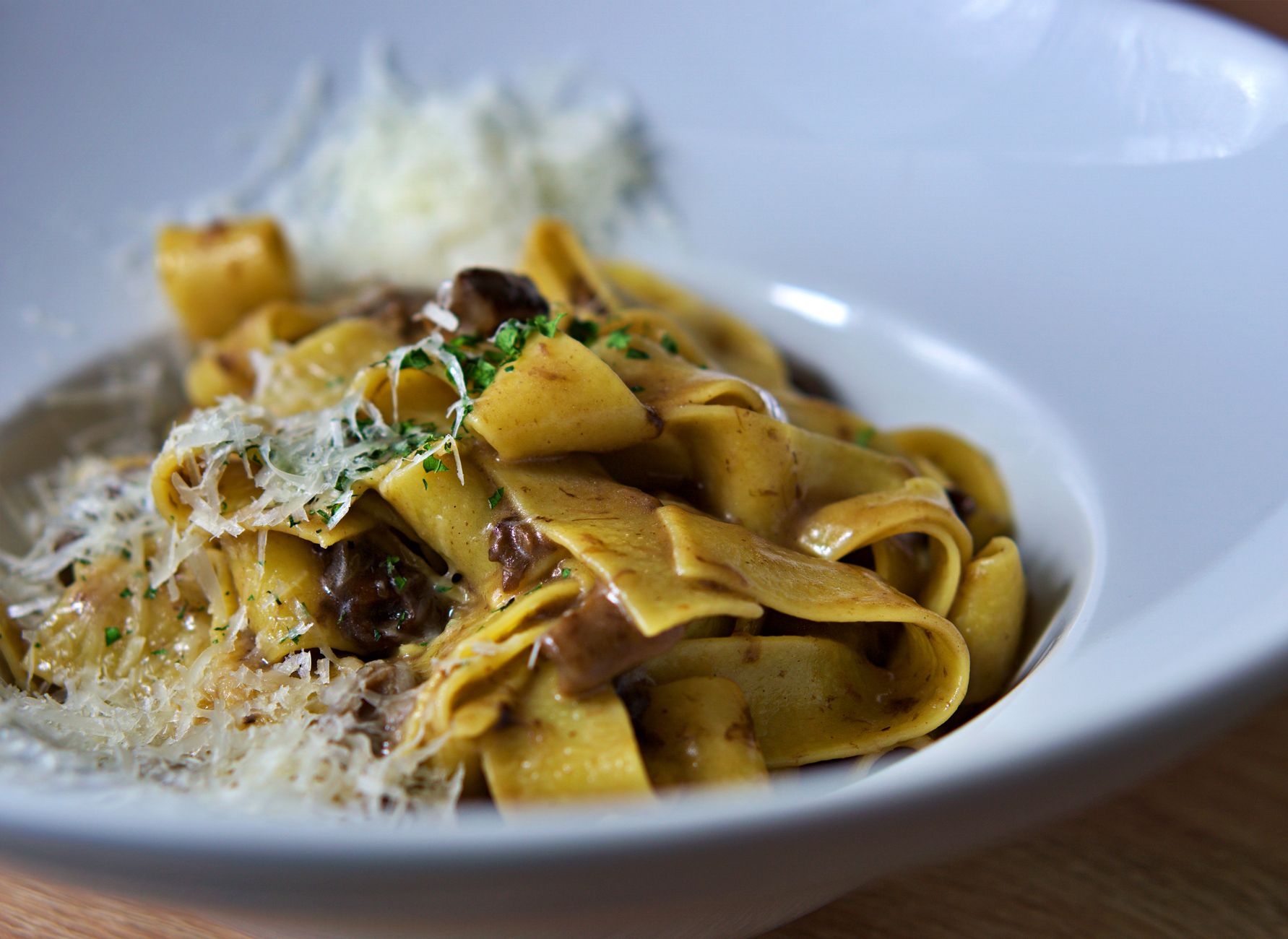 Pappardelle with sorrel butter & pine nuts
