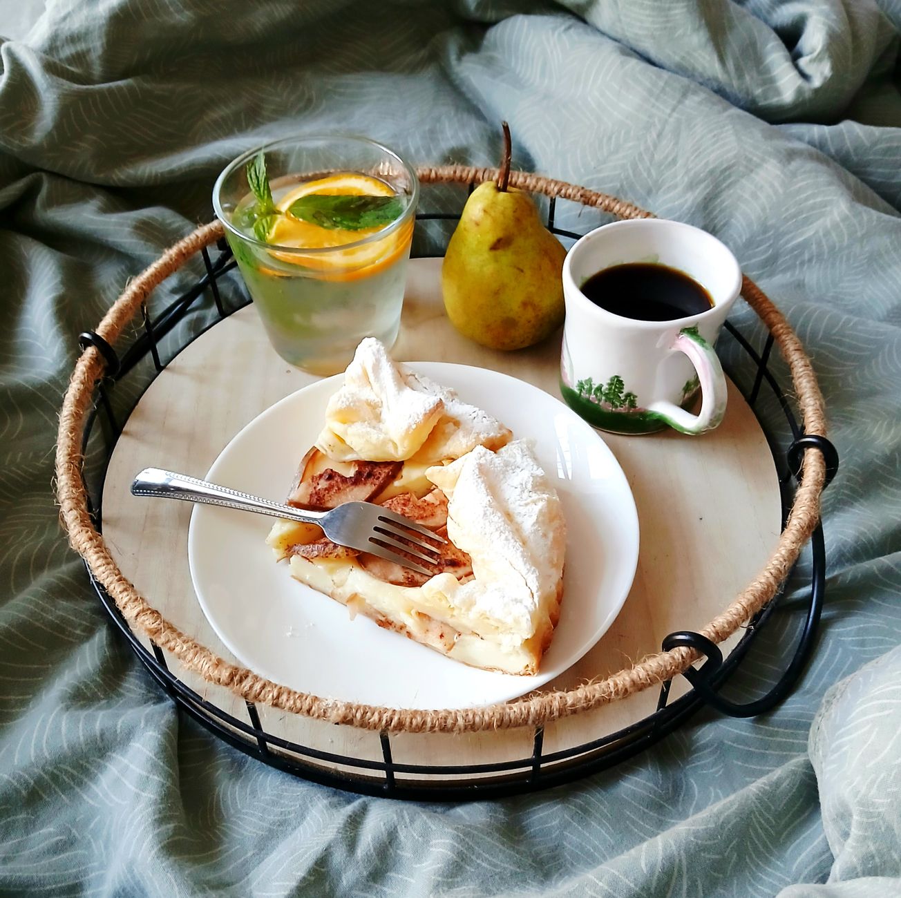 Apple Pear Coffee Cake
