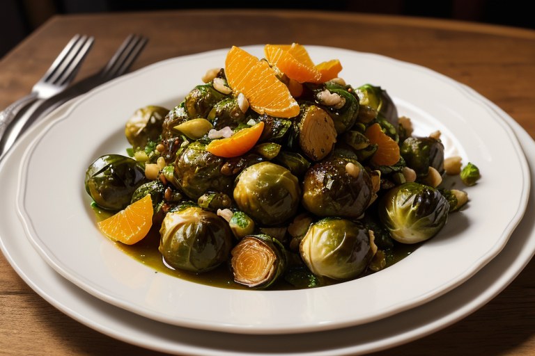 Clementine & hazelnut sprouts