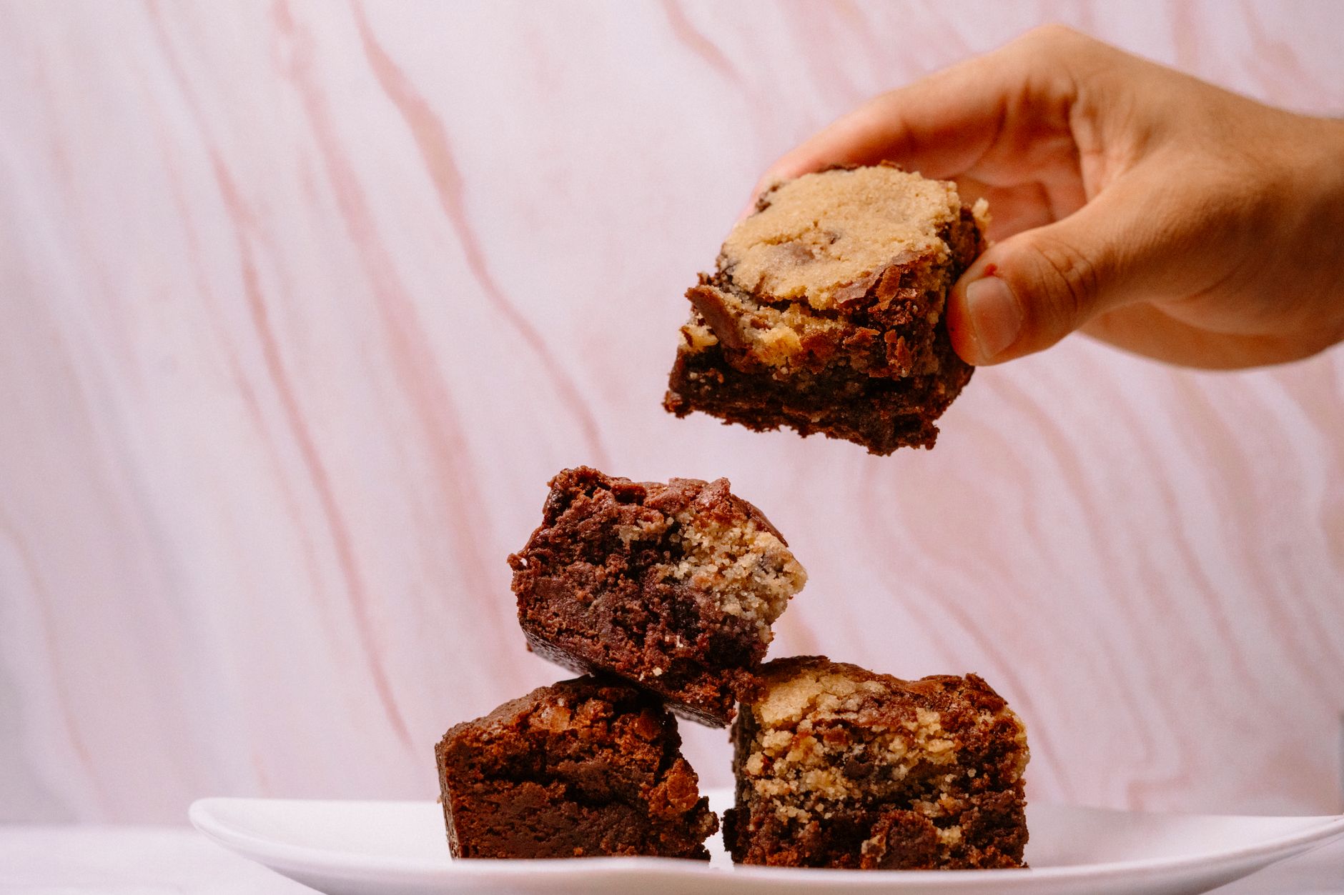 Fudgy Layered Irish Mocha Brownies