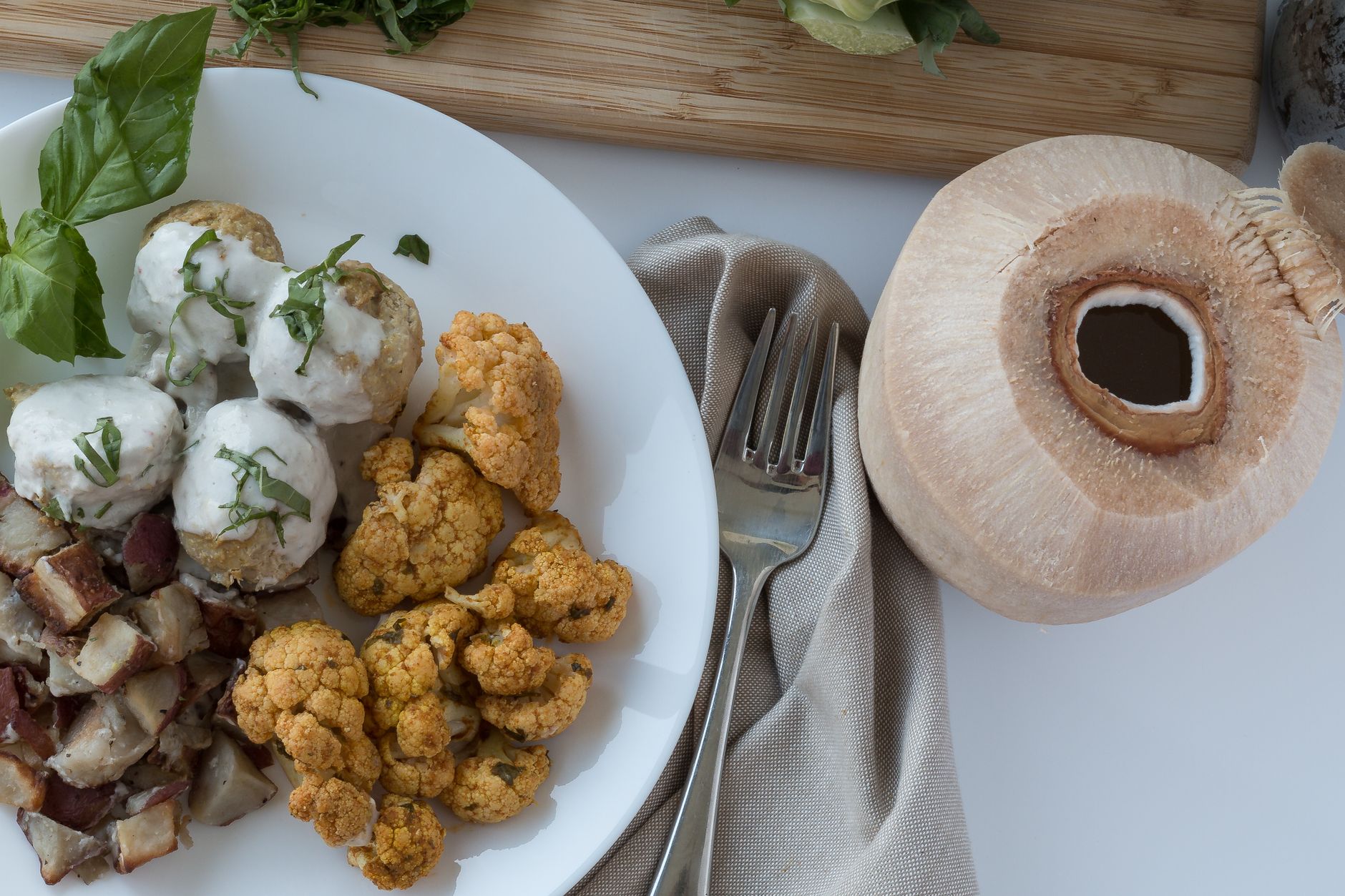 Curry Roasted Cauliflower