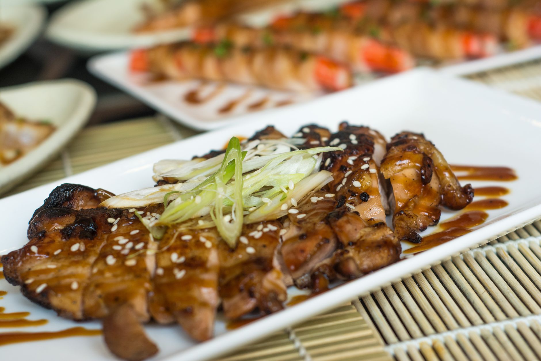 Grilled Teriyaki Chicken Kebabs