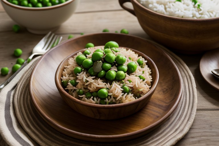 Pilau with peas