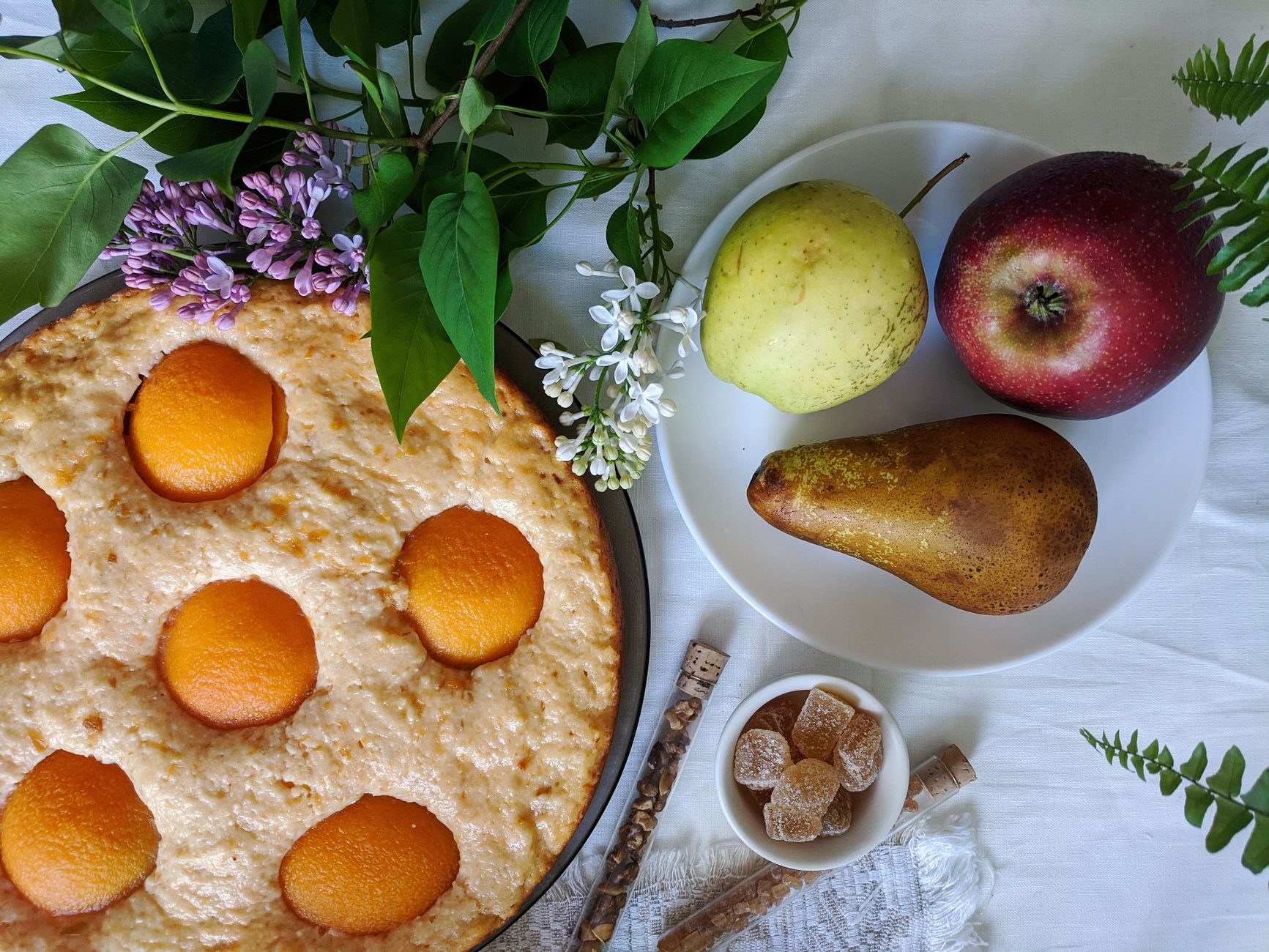 Cake with Peaches