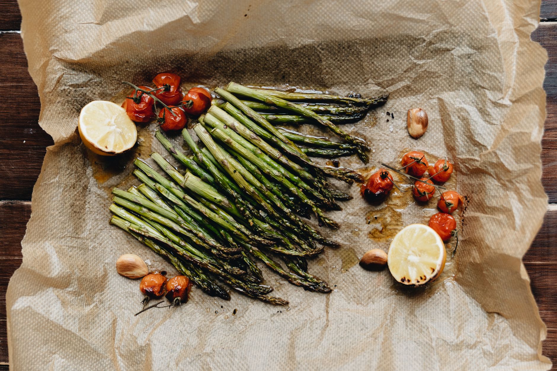 Roasted Asparagus and Tomatoes