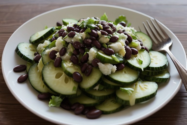 Cucumber and Black Bean Salad