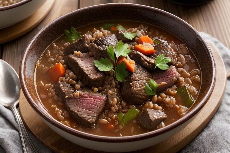 Pressure-Cooker Beef and Farro Stew