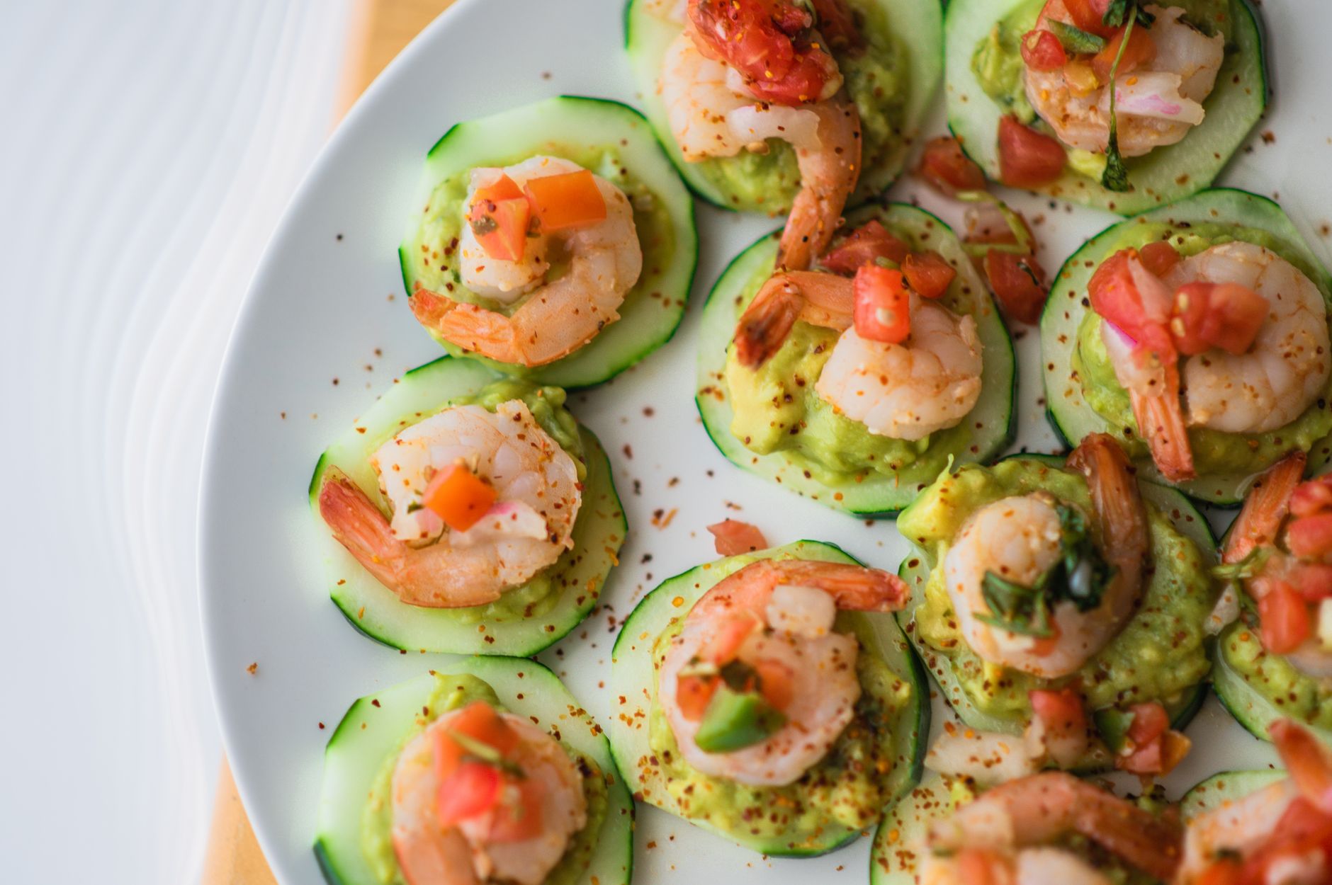 Shrimp and Cucumber Rounds