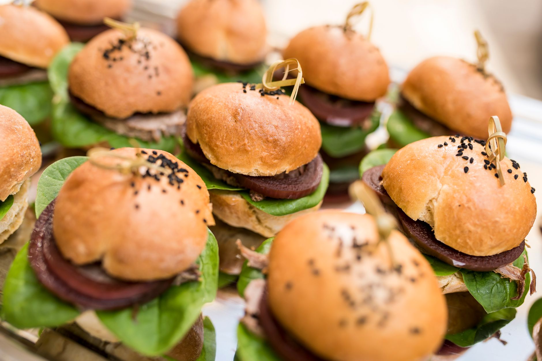 Mini Black Bean Turkey Burgers