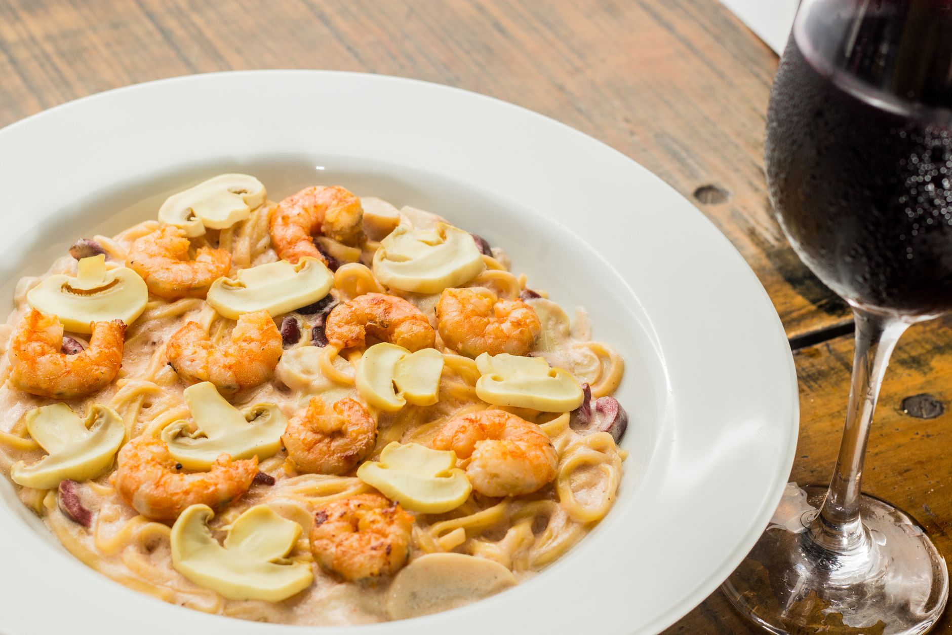 Shrimp and Mushroom Pasta