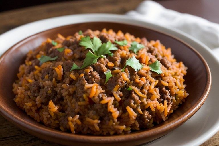 Spanish Rice with Ground Beef