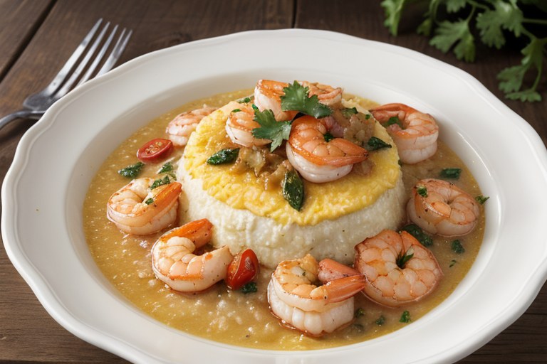 Shrimp and Grits Bake