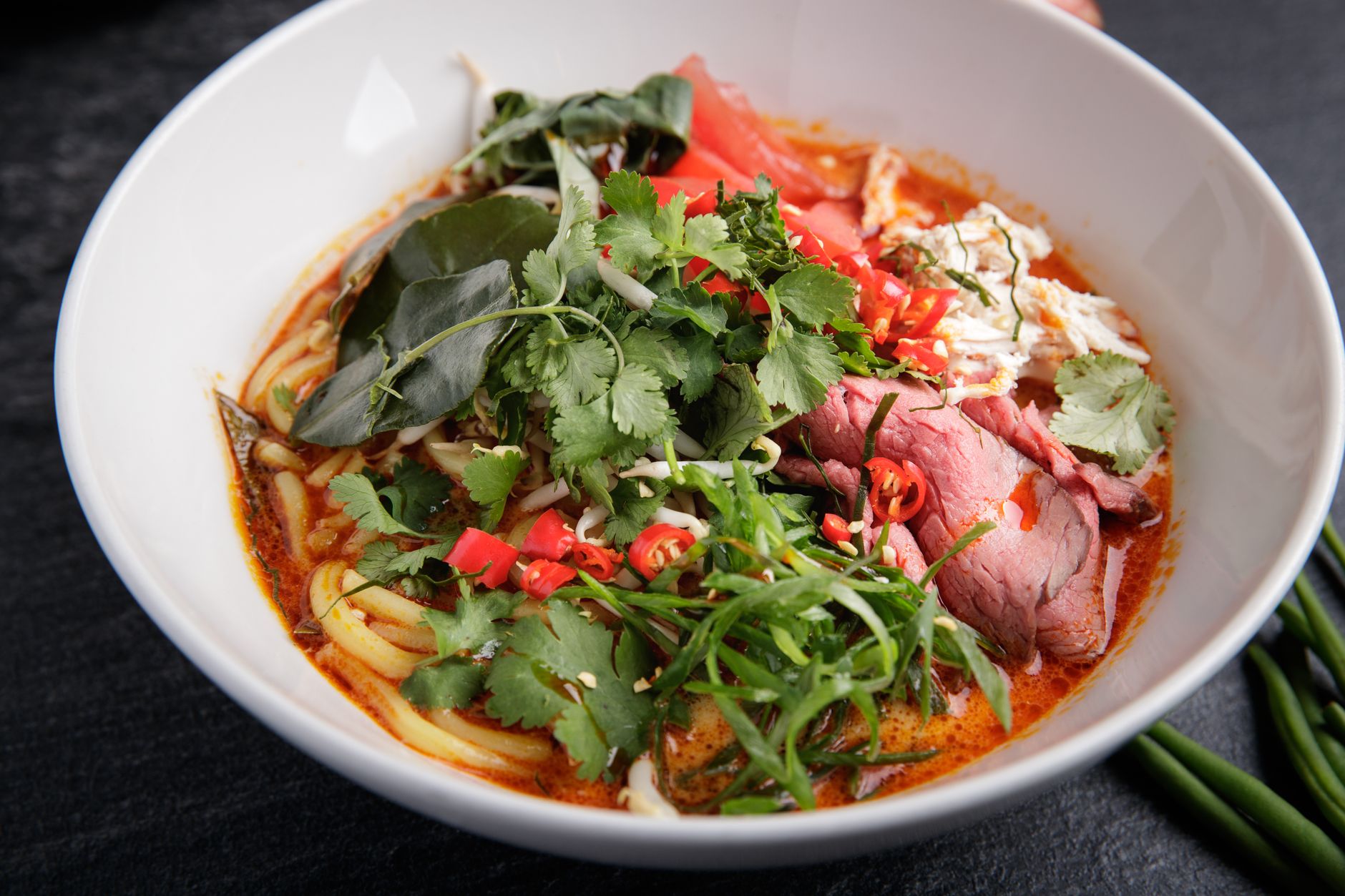 Thai curry noodle soup