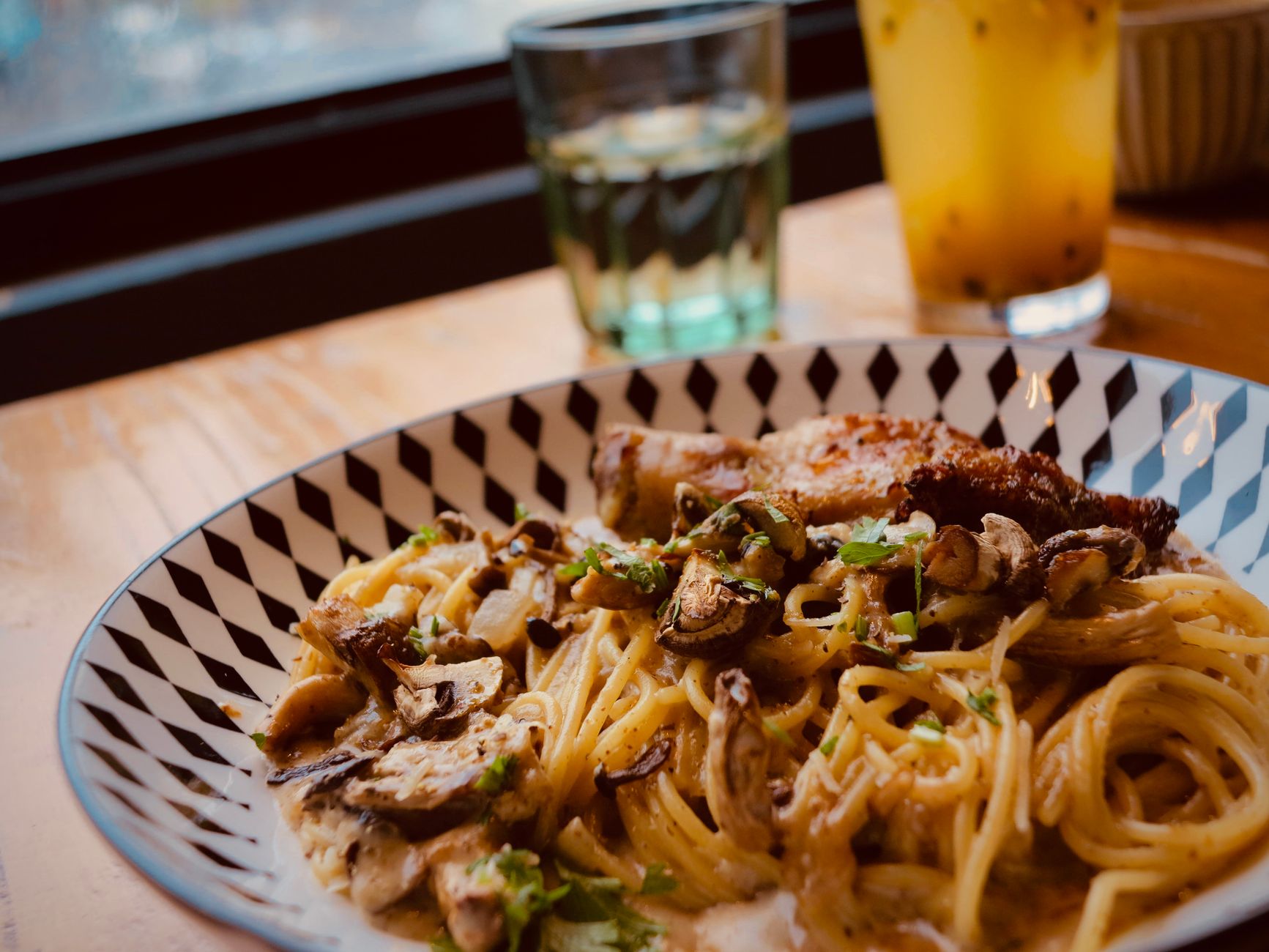 Saucy Mushroom Pork Chops