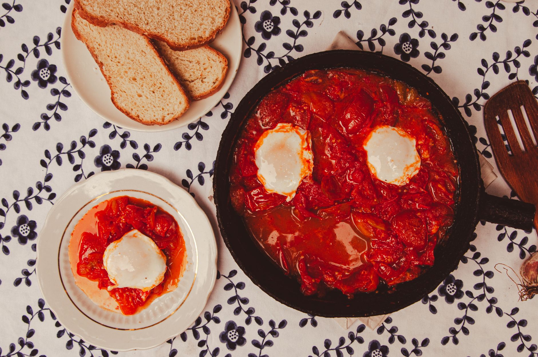 Salsa Poached Eggs