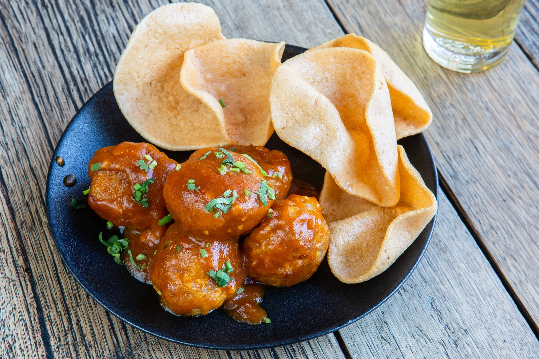 Orange-Glazed Chicken & Chorizo Meatballs