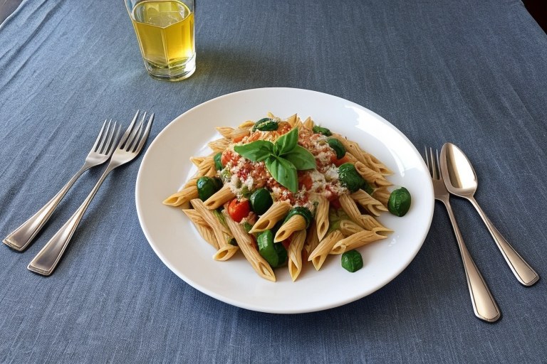 Baked Pasta with Spring Veggies