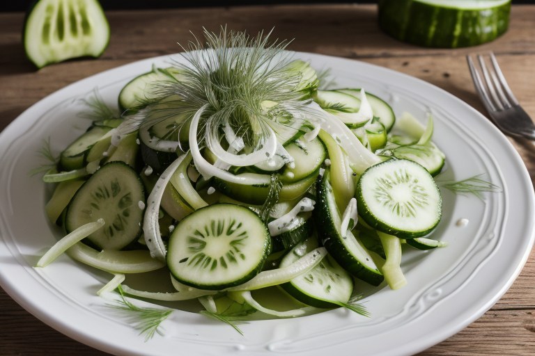 Cucumber & fennel salad