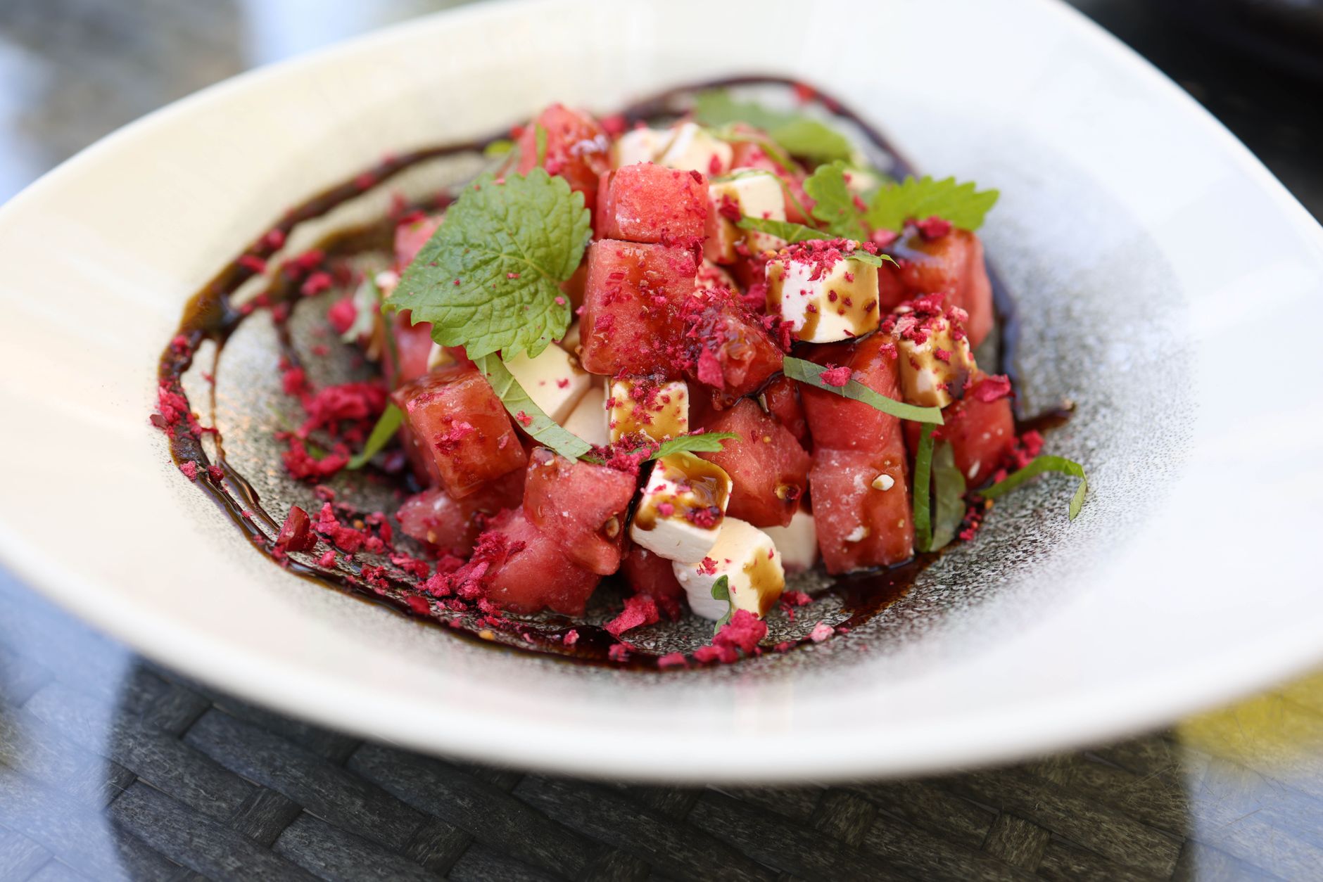 Watermelon Feta Flag Salad