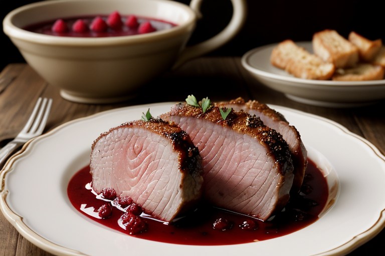 Pork Tenderloin with Raspberry Dijon Sauce