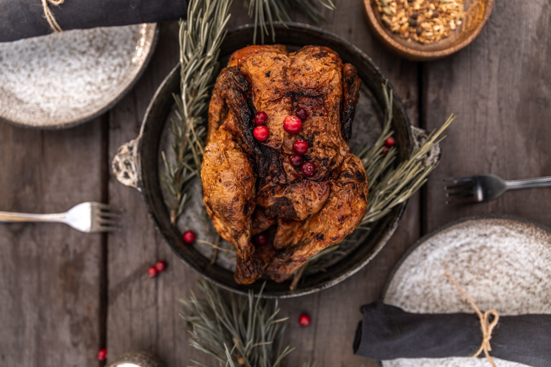 Roasted Apple Cranberry Cornbread Stuffing