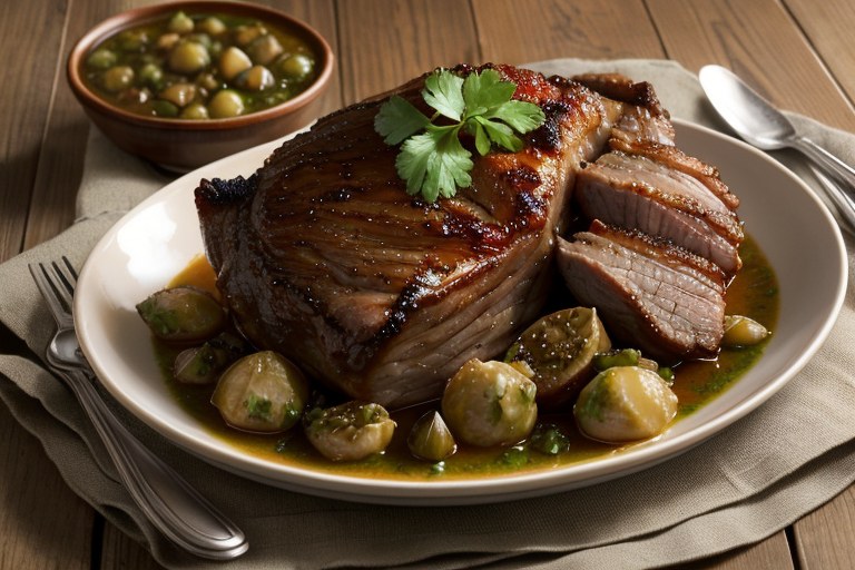 Braised Pork with Tomatillos