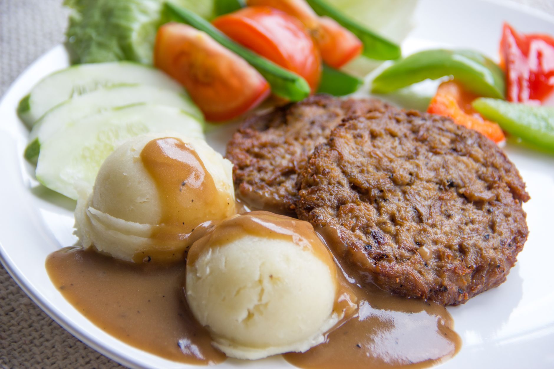Beef Patties with Gravy