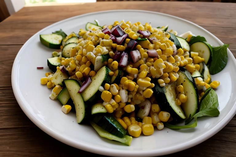 Charred Corn and Zucchini Salad
