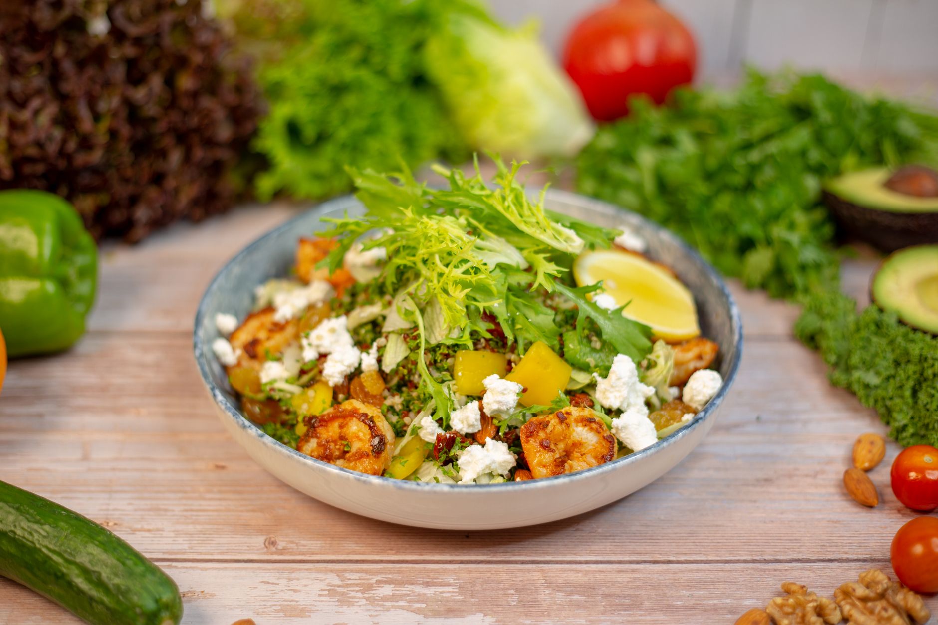 Parsley Salad with Almonds and Apricots