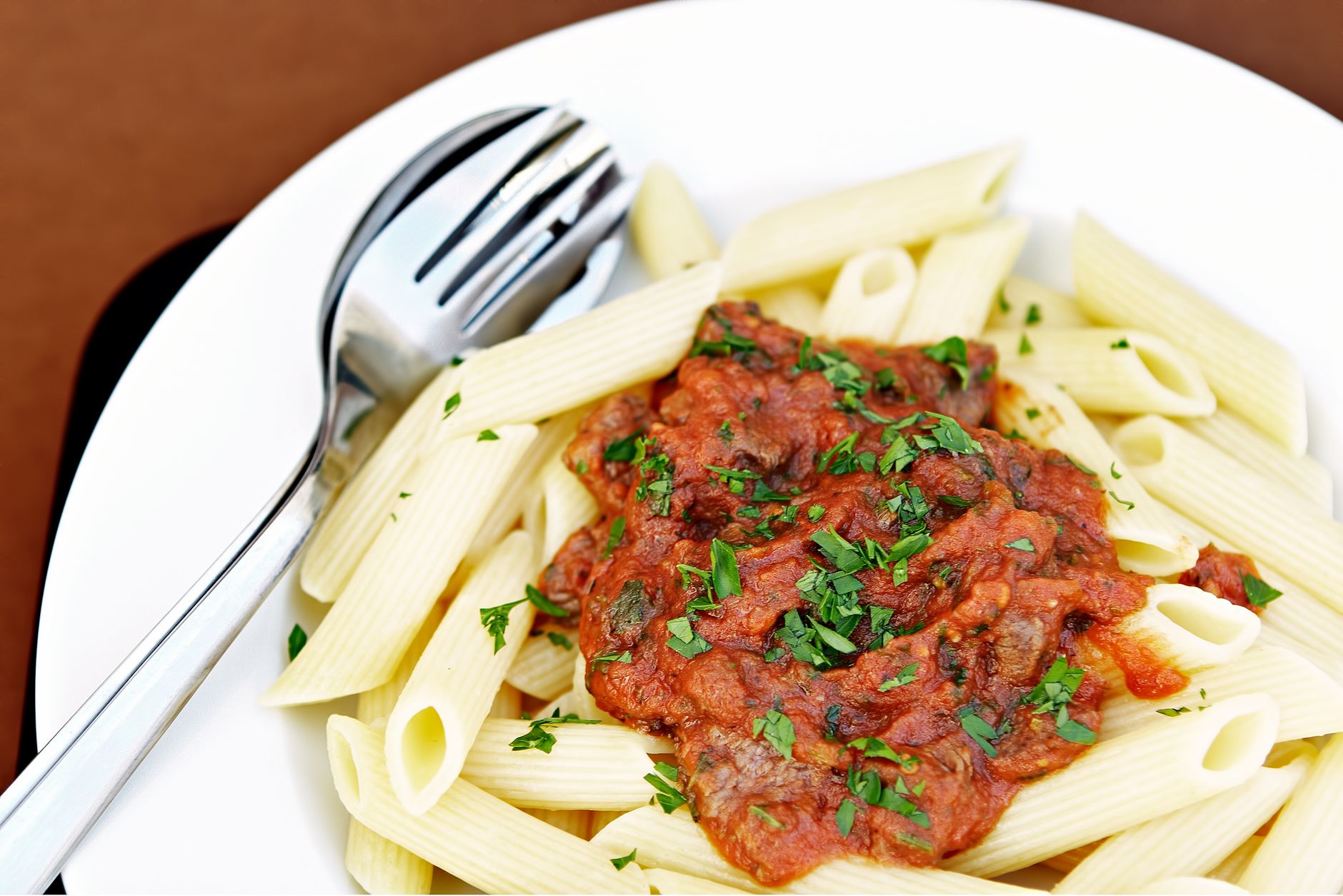 Penne Pasta with Ground Beef