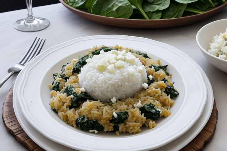 Spinach Rice with Feta