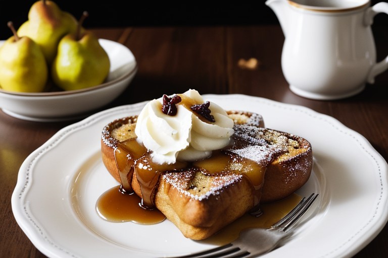 Pear-Stuffed French Vanilla Toast