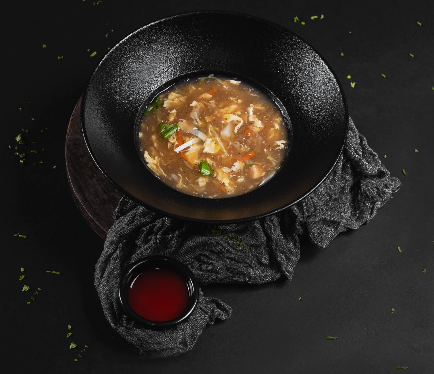 Easy Hot and Sour Soup with Vegetables and Tofu
