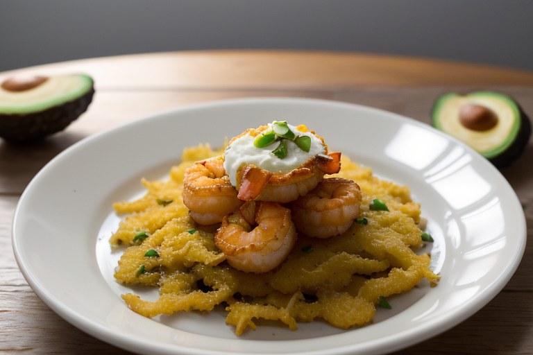 Alex Bala’s Crispy Potato Shrimp & Grits Minis
