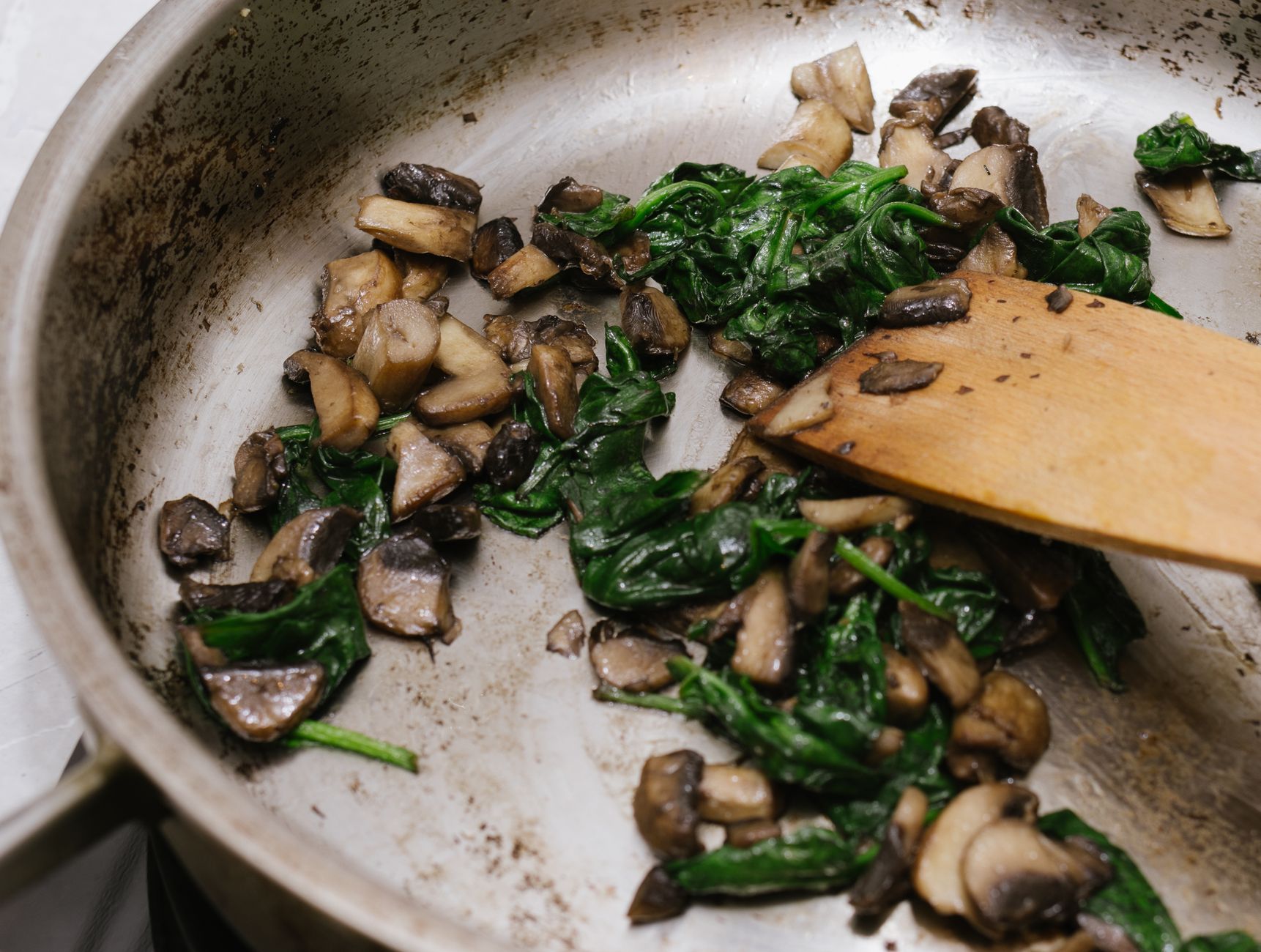Creamed Spinach and Mushrooms