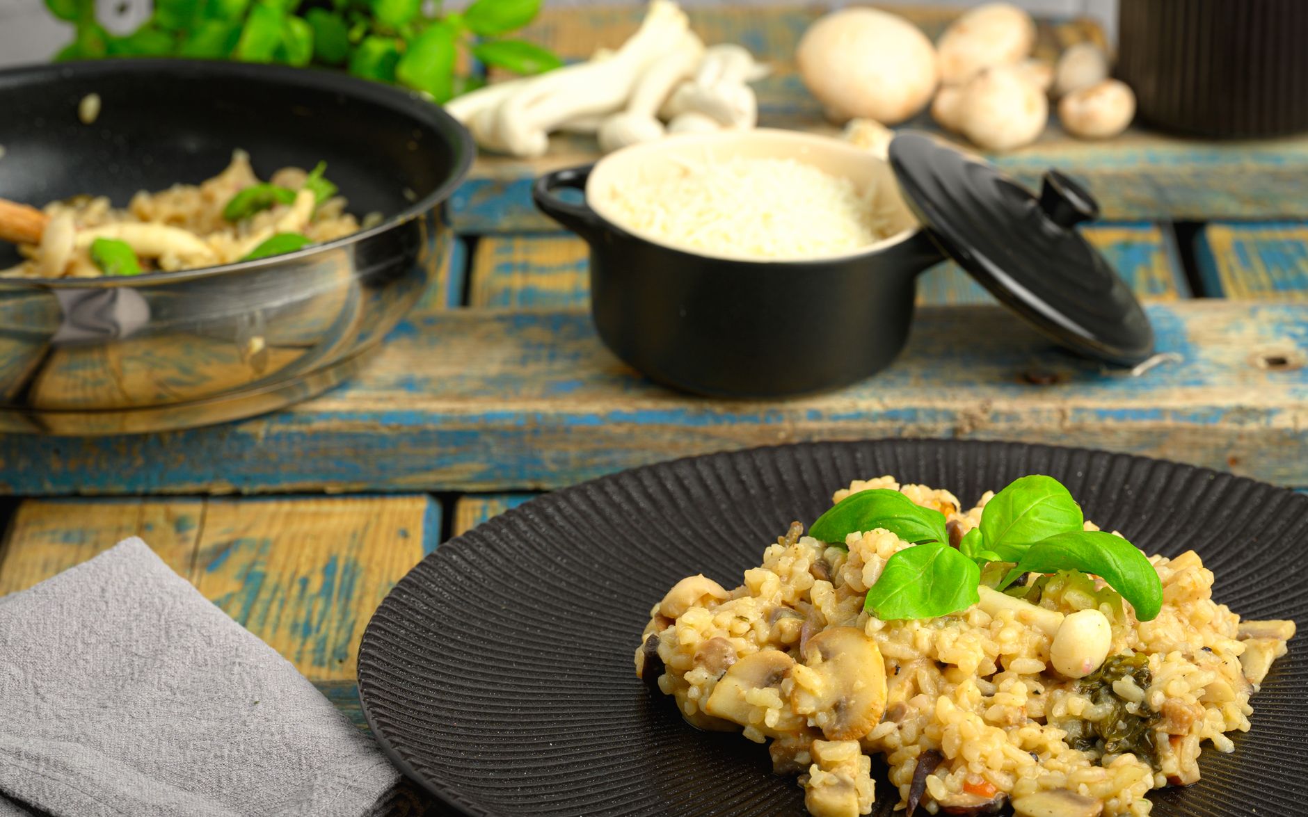 Creamy veggie risotto